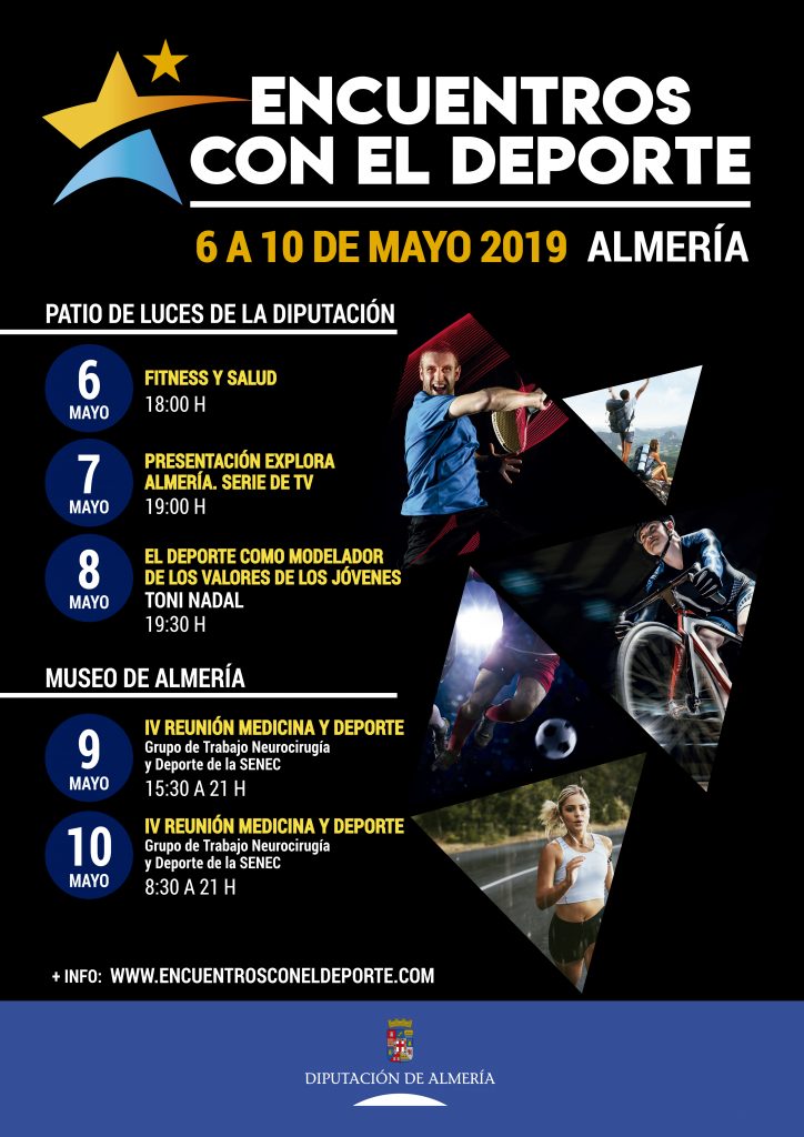 Cartel 'Encuentros con el Deporte' - Diputación Almería
