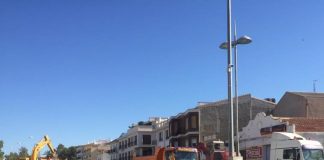 Inicio obras en Av. Estación de Huércal Overa - Diputación Almería