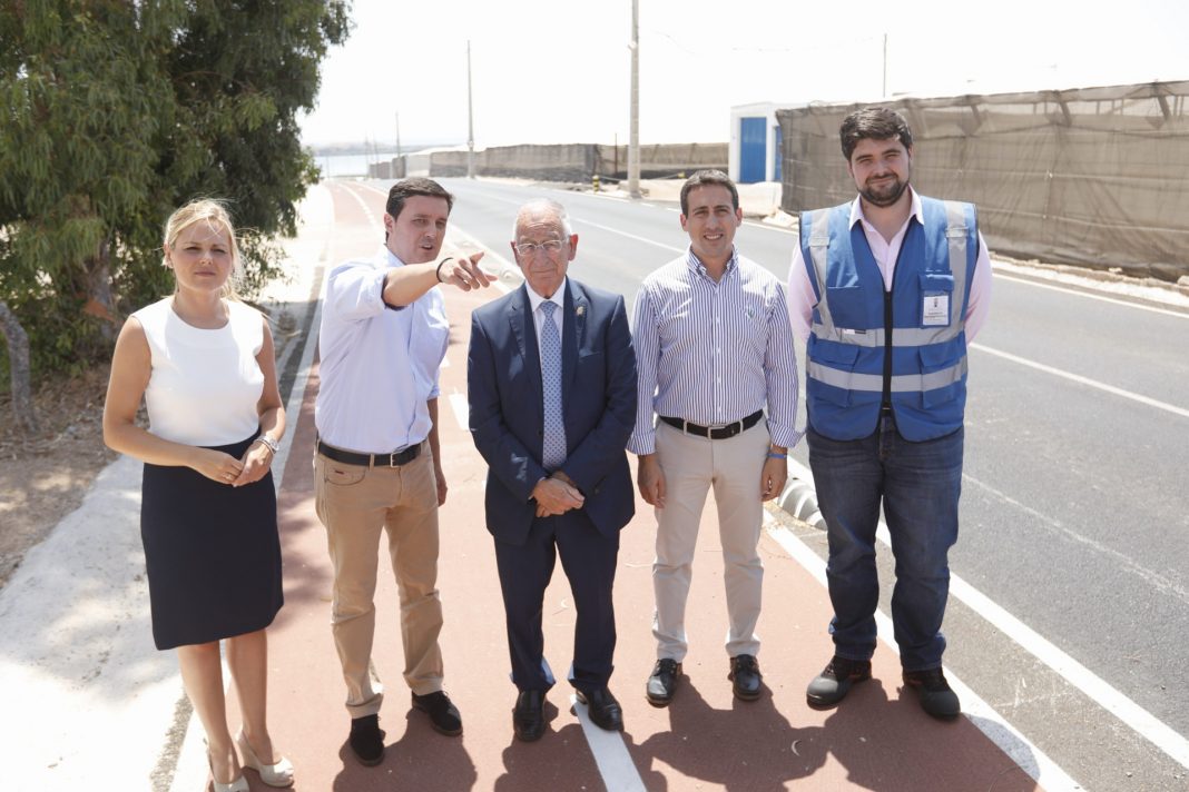 Visita obras caminos Roquetas de Mar - Diputación Almería