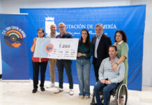Diputación acoge la entrega solidaria del Club de Tiro Costa de Almería a la Asociación ALTEA