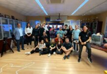 Alumnado del IES Albaida y Asalsido trabajan juntos en un rodaje tutorizado de Gallo Pedro