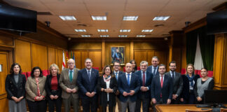 Diputación recibe la visita de la consejera de Desarrollo Educativo Mari Carmen Castillo